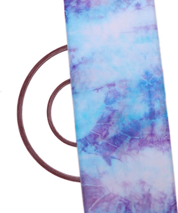 Buy Organza Silk Blue Tie Dye Printed Fabric Online At Fabric Dekho